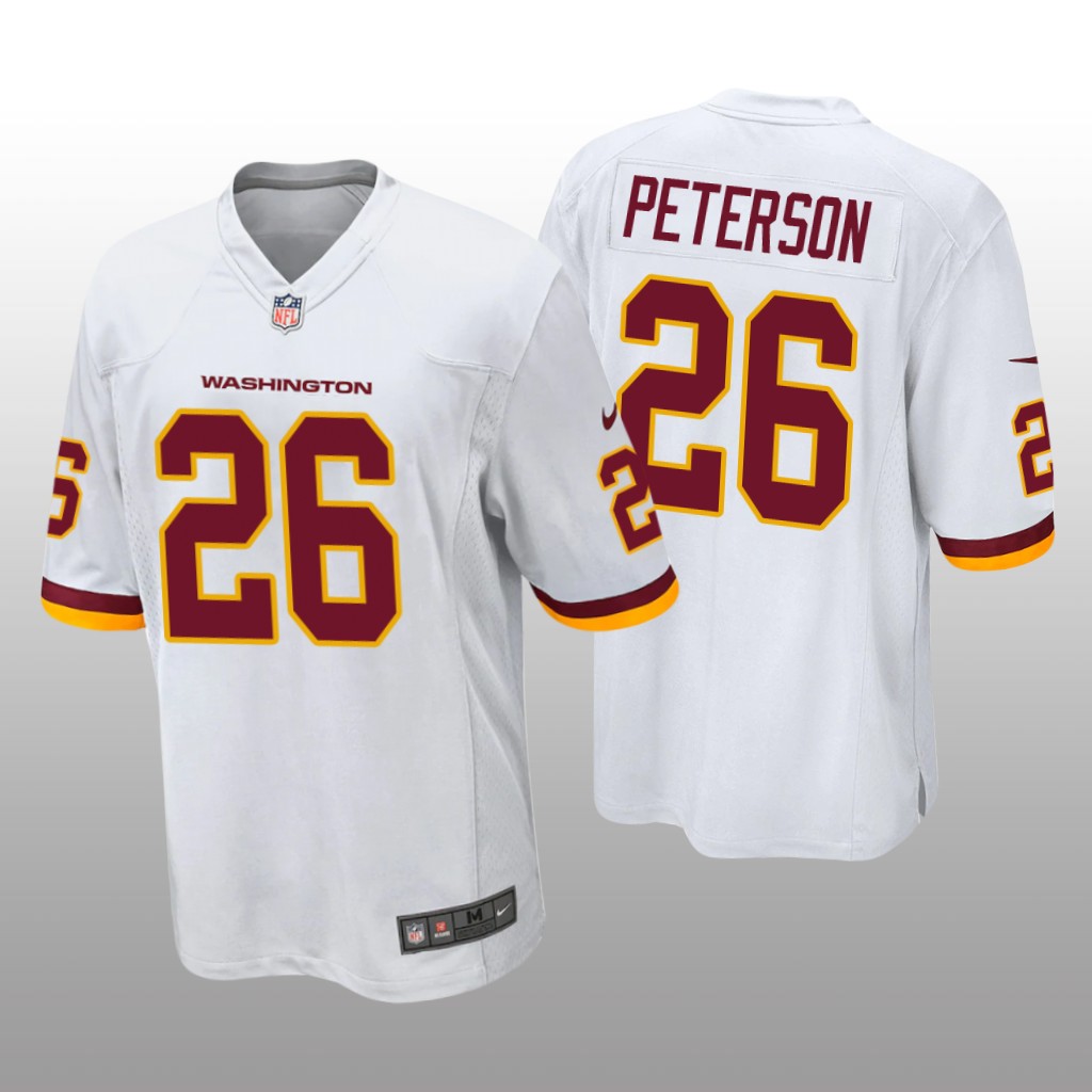 Men's Washington Football Team #26 Adrian Peterson White Vapor Untouchable Limited Stitched Jersey
